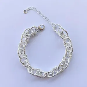 Pulseira Corda Estampada Fecho Lagosta