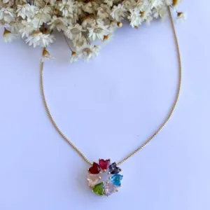 Colar Mandala Corações Colors