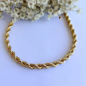 Colar Chocker Cordão Baiano 6mm