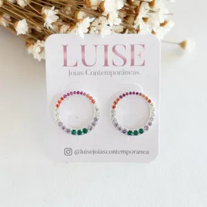 Brinco Arco Iris Redondo