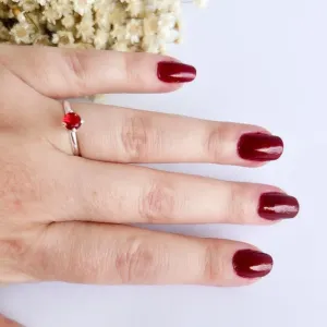 Anel Ponto de Luz 4mm 4 Garras Alto