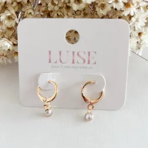 Brinco Argola Pérola P