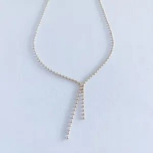 Colar Chocker Gravata Bolinhas