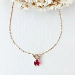 Colar Filho(a) Zirconia Grande