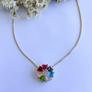 Colar Mandala Corações Colors