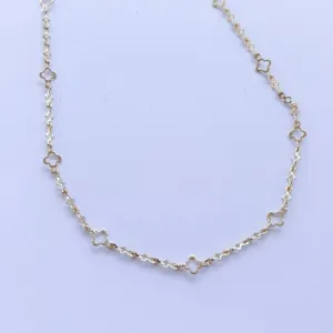 Colar  Mini Trevo 50cm