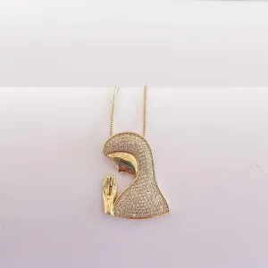 Colar Nossa Senhora de Fatima Cravejad