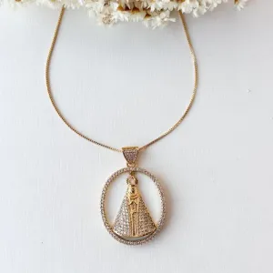 Colar Nossa Senhora e Perola Shel