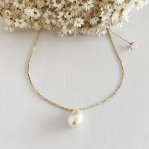 Colar Pérola Desing Gota