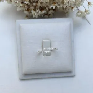 Anel Duas Fileiras Microzirconias