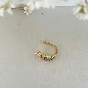 Brinco Piercing Tres Tiras Colors