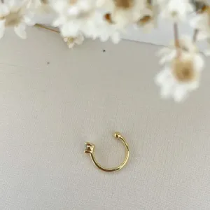 Brinco Piercing Zirconia Quadrada