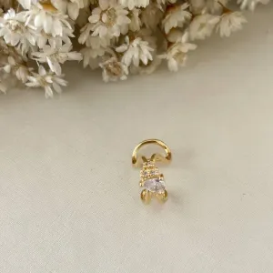 Brinco Piercing Gota e Microzirconias