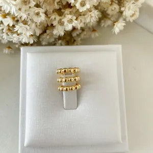 Brinco Piercing Fileiras de Bolinhas