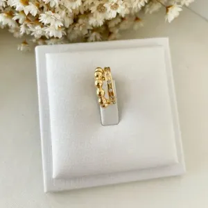 Brinco Piercing Bolinhas e Zirconias