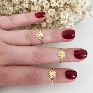 Anel Infantil / Falange Patinha com Detalhes