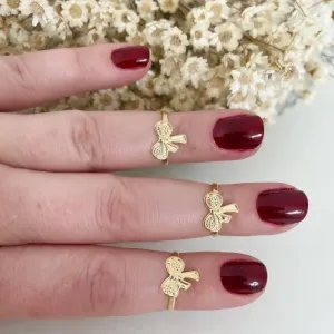 Anel Infantil / Falange Laço