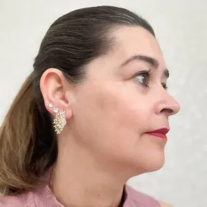 Brinco Asa Cravejada Luxo