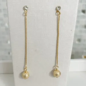 Brinco Pendente Bola Fosca