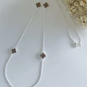 Colar Trevo Mocha Mousse 60cm