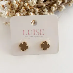 Brinco Trevo Mocha Mousse