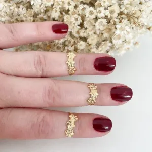 Anel Infantil / Falange 3 Flores