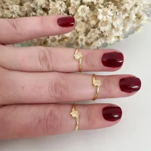 Anel Infantil / Falange Estrela Cristal