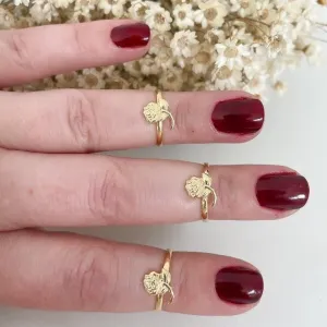 Anel Infantil / Falange Flor Única