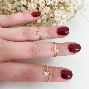 Anel Infantil / Falange Simbolo e Zirconia