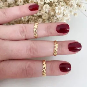 Anel Infantil / Falange Tres Corações