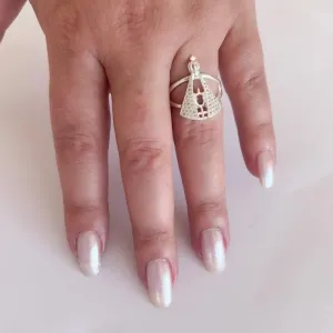 Anel Nossa Senhora Cravejado