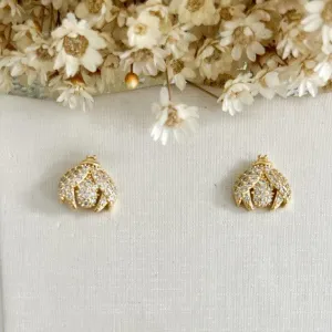 Brinco Joaninha Cravejada