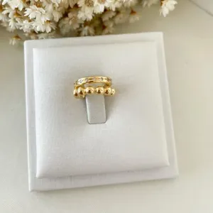 Brinco Piercing Bolinhas e Zirconias