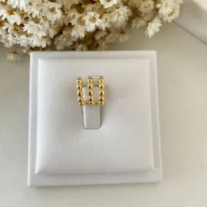 Brinco Piercing Fileiras de Bolinhas