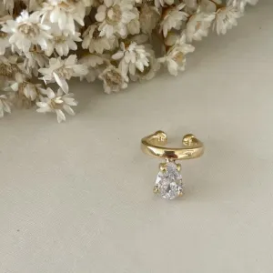 Brinco Piercing Gota Cristal