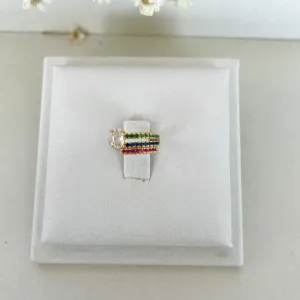 Brinco Piercing Tres Tiras Colors