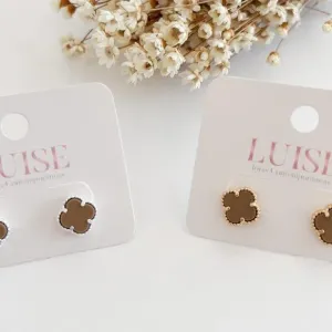 Brinco Trevo Mocha Mousse