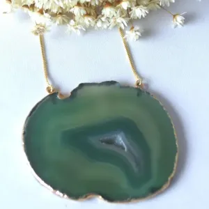 Colar Chapa Pedra Natural