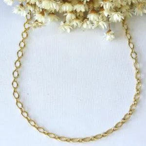 Colar Elos Pequenos Diamantados