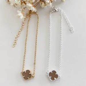 Pulseira Trevo Mocha Mousse