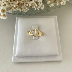 Anel Corrente E Circulo ao Meio Ajustável