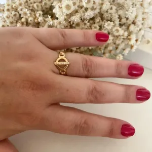 Anel Corrente E Circulo ao Meio Ajustável