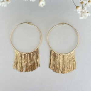 Brinco Argola Franja