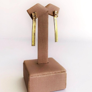 Brinco Baguete e Fita