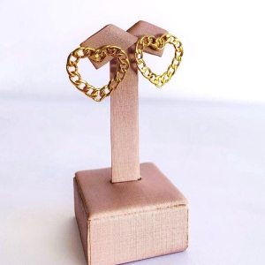 Brinco Corrente Coração