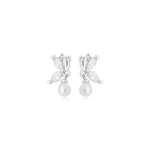 Brinco Zirconia e Pingente Pérola