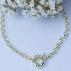 Colar Elo Portugues com Fecho Boia