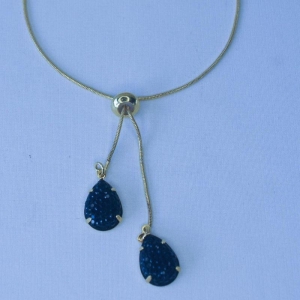 Colar Gravata Orvalho Negro