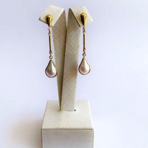 Brinco Pendente Pérola Gota