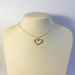 Colar Coração Colorido